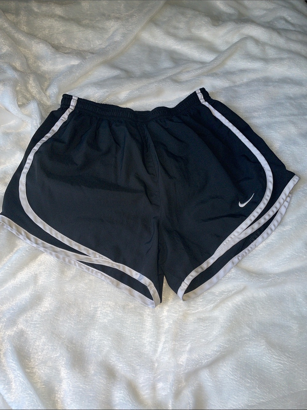 Nike Black Athletic Shorts with Elastic Waistband